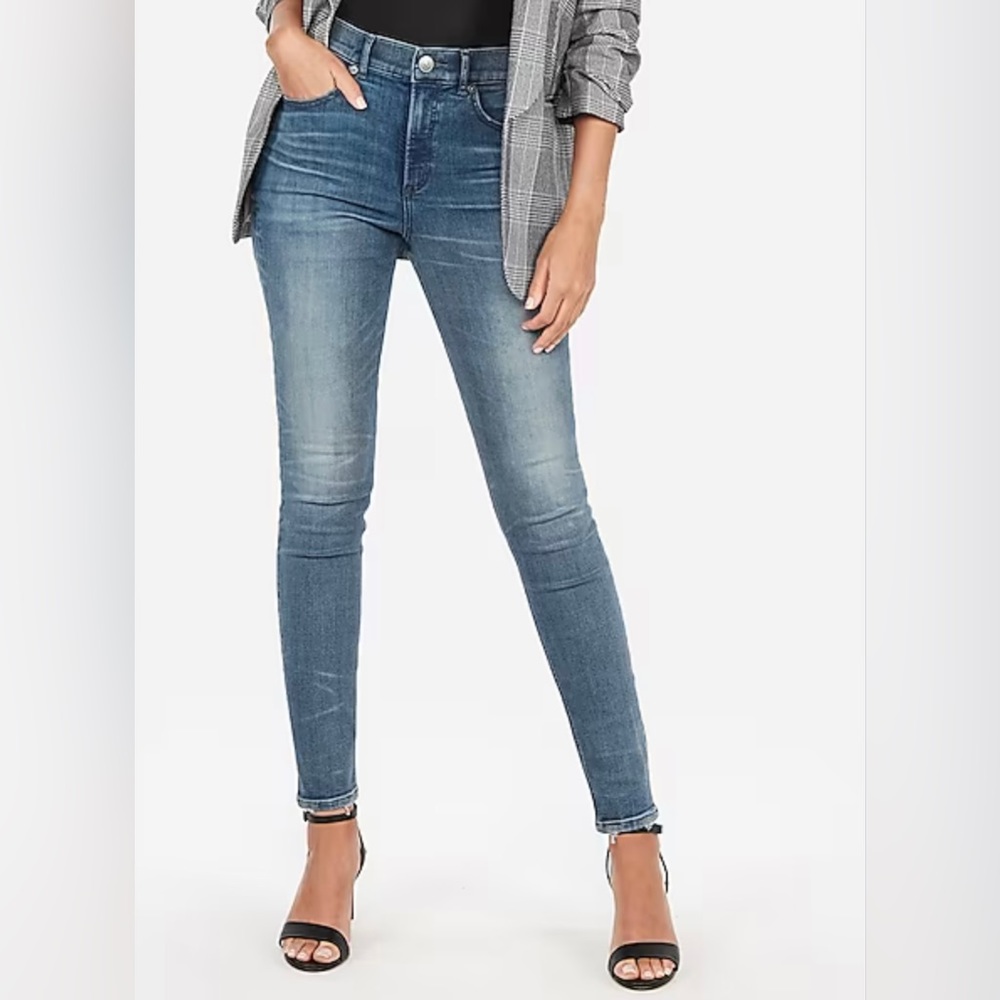Express Women’s Denim Perfect legging high rise jeans